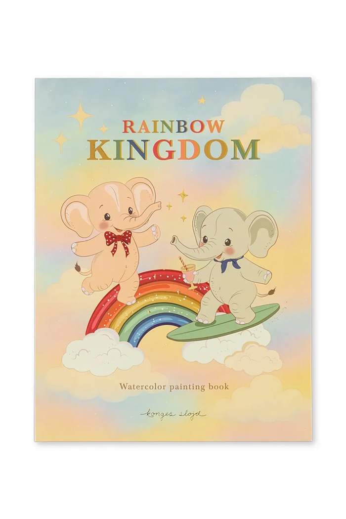 Konges Sløjd Omaľovánky na báze vody detské RAINBOW WATERCOLOR BOOK KS106209.9BY2 viacfarebná AW26