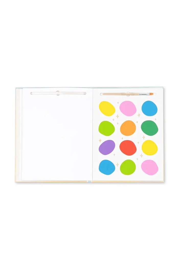 Konges Sløjd Omaľovánky na báze vody detské RAINBOW WATERCOLOR BOOK KS106209.9BY2