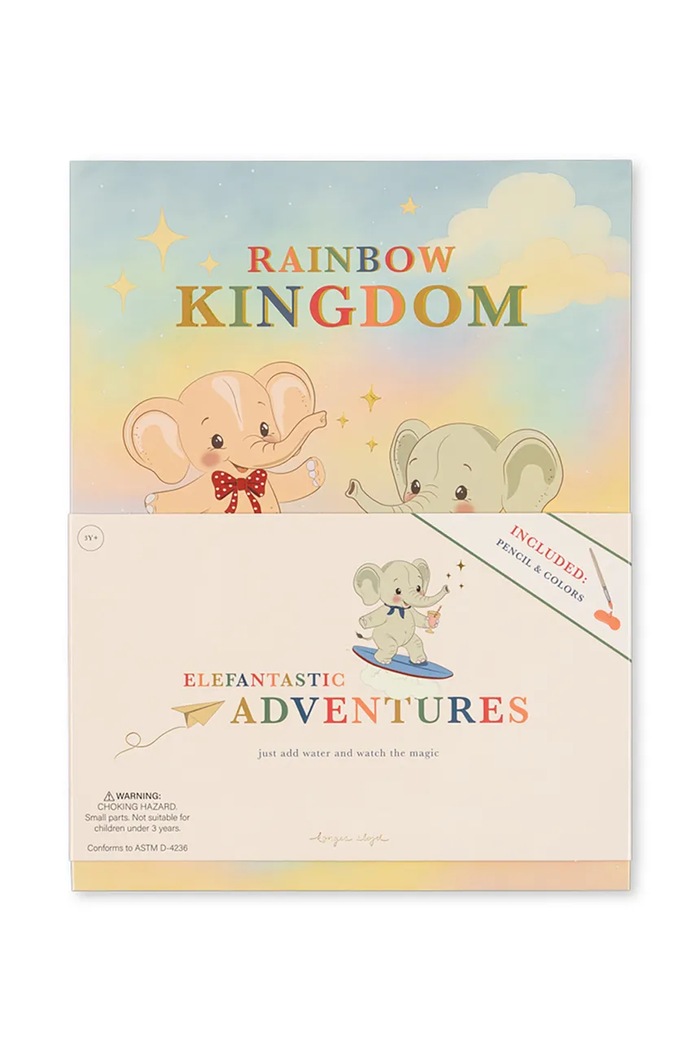 Konges Sløjd Omaľovánky na báze vody detské RAINBOW WATERCOLOR BOOK KS106209.9BY2