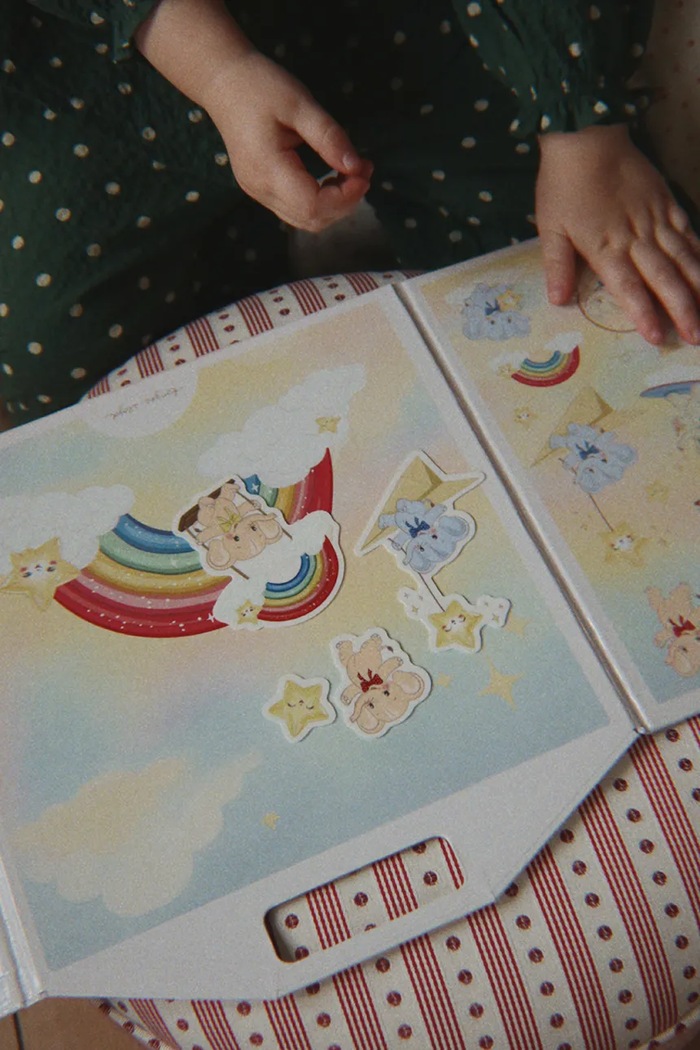 Konges Sløjd Kniha nálepiek detská MY STICKER WORLD FSC KS106185.9BY2