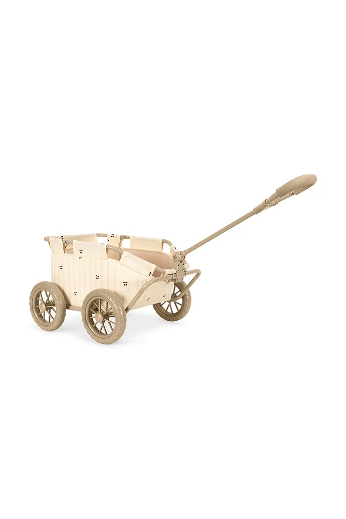 Konges Sløjd Wózek dla lalek dziecięcy bawełniany KIDS STROLLER WAGON KS106058.9BY2 beżowy AW26