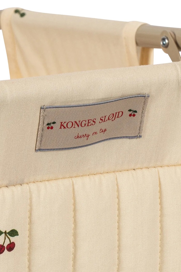 Wózek dla lalek dziecięcy bawełniany KIDS STROLLER WAGON Konges Sløjd beżowy KS106058.9BY2