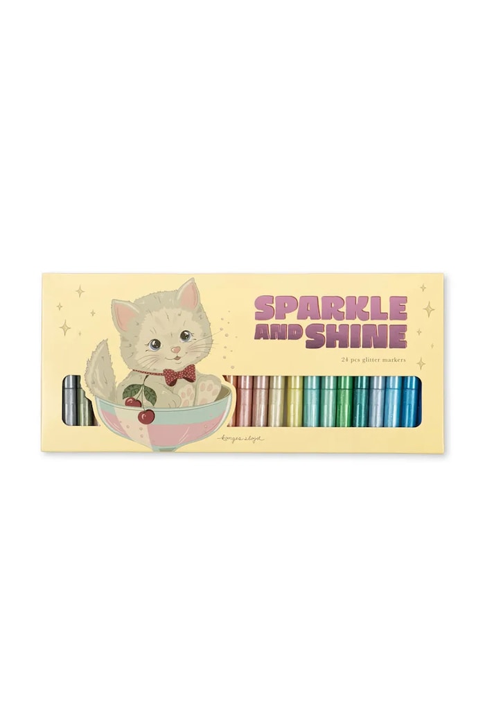 Konges Sløjd Detské pastelky GLITTER MARKERS 24 PCS viacfarebná KS106039.9BY2
