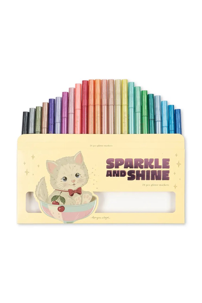 Konges Sløjd Detské pastelky GLITTER MARKERS 24 PCS KS106039.9BY2 viacfarebná AW26