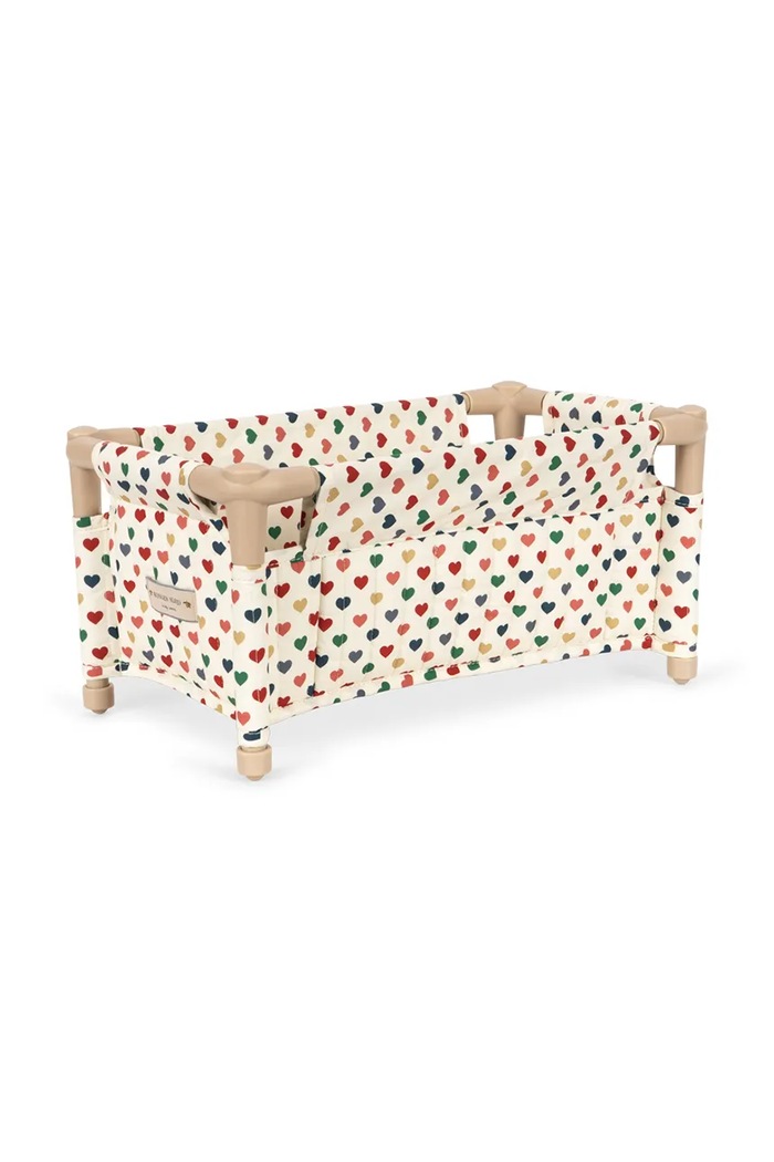 Konges Sløjd Łóżeczko dla lalek dziecięce bawełniane DOLL TRAVEL BED beżowy KS105972.9BY2