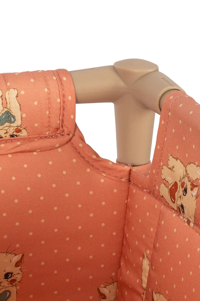 Łóżeczko dla lalek dziecięce bawełniane DOLL TRAVEL BED Konges Sløjd pomarańczowy KS105972.9BY2