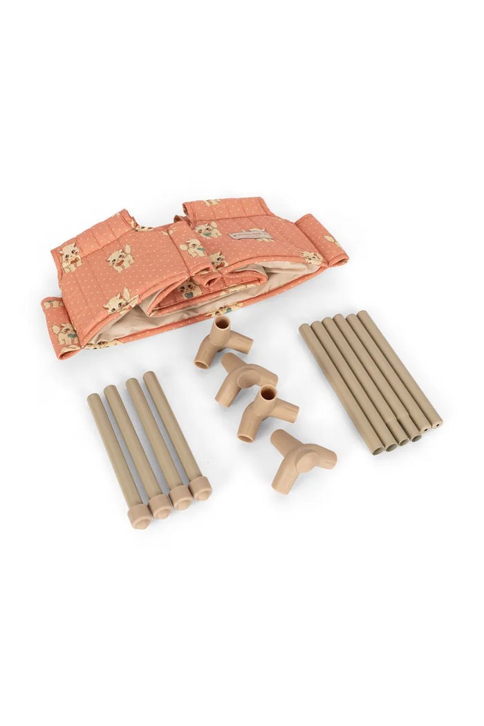 Konges Sløjd Łóżeczko dla lalek dziecięce bawełniane DOLL TRAVEL BED KS105972.9BY2