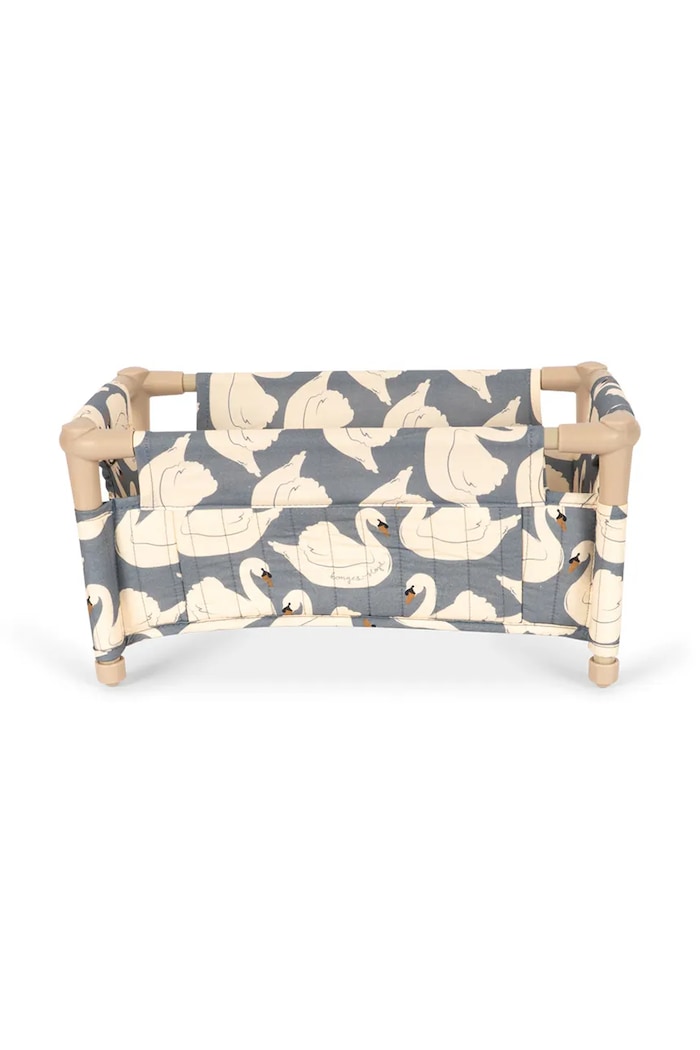 Chłopiec Konges Sløjd Łóżeczko dla lalek dziecięce bawełniane DOLL TRAVEL BED KS105972.9BY2 niebieski