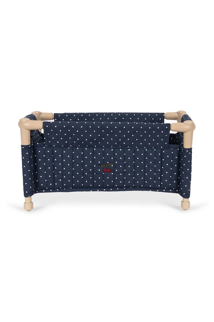 Konges Sløjd Łóżeczko dla lalek dziecięce bawełniane DOLL TRAVEL BED KS105972.9BY2 granatowy AW26