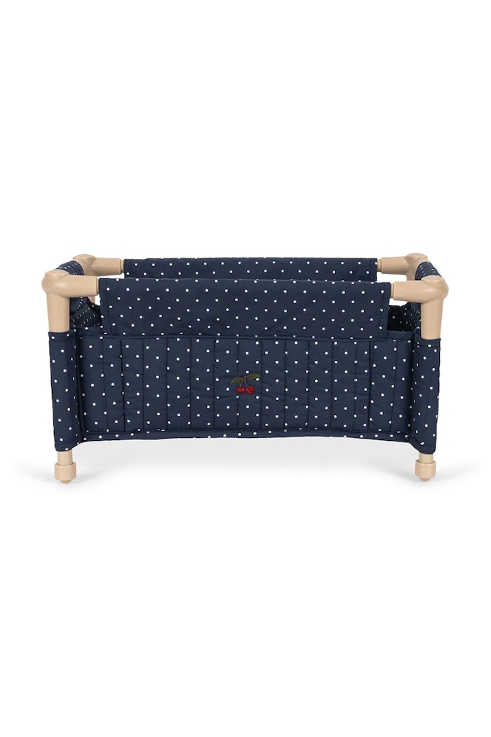 Konges Sløjd Łóżeczko dla lalek dziecięce bawełniane DOLL TRAVEL BED KS105972.9BY2 granatowy AW26