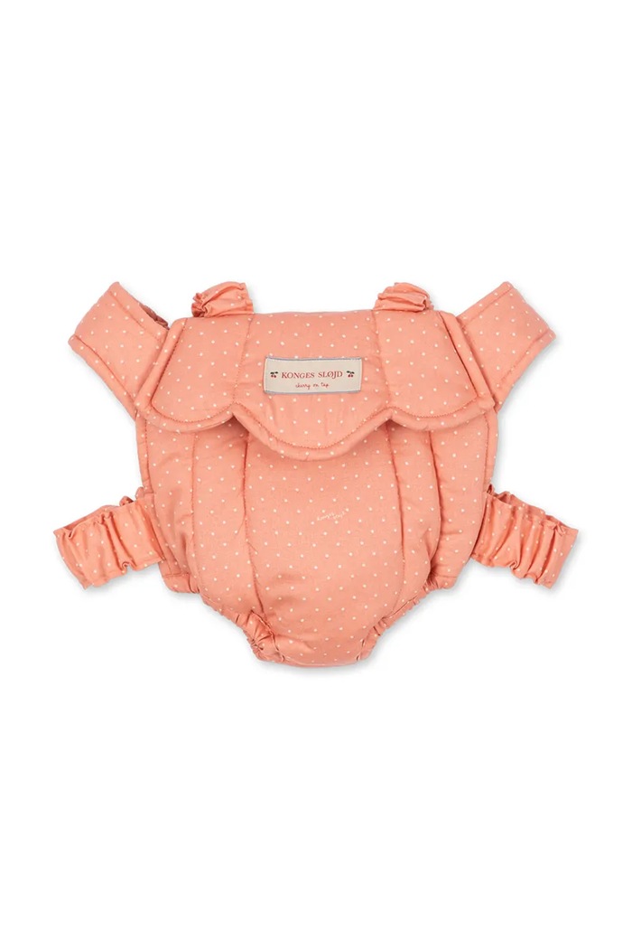 Konges Sløjd Nosidełko dla lalek dziecięce bawełniane DOLL CARRIER pomarańczowy KS105965.9BY2