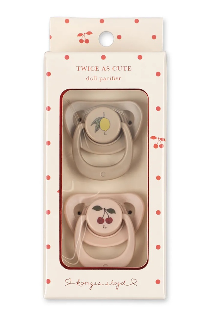 Chlapec Konges Sløjd Sada bábik detská 2 PACK DOLL PACIFIER KS105835.9BY2 béžová