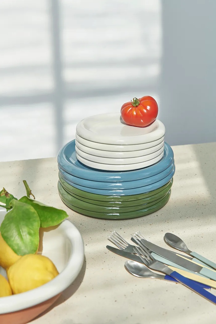 HAY zestaw talerzy z terakoty 24 cm niebieski AC459.A668.AI61.02AU