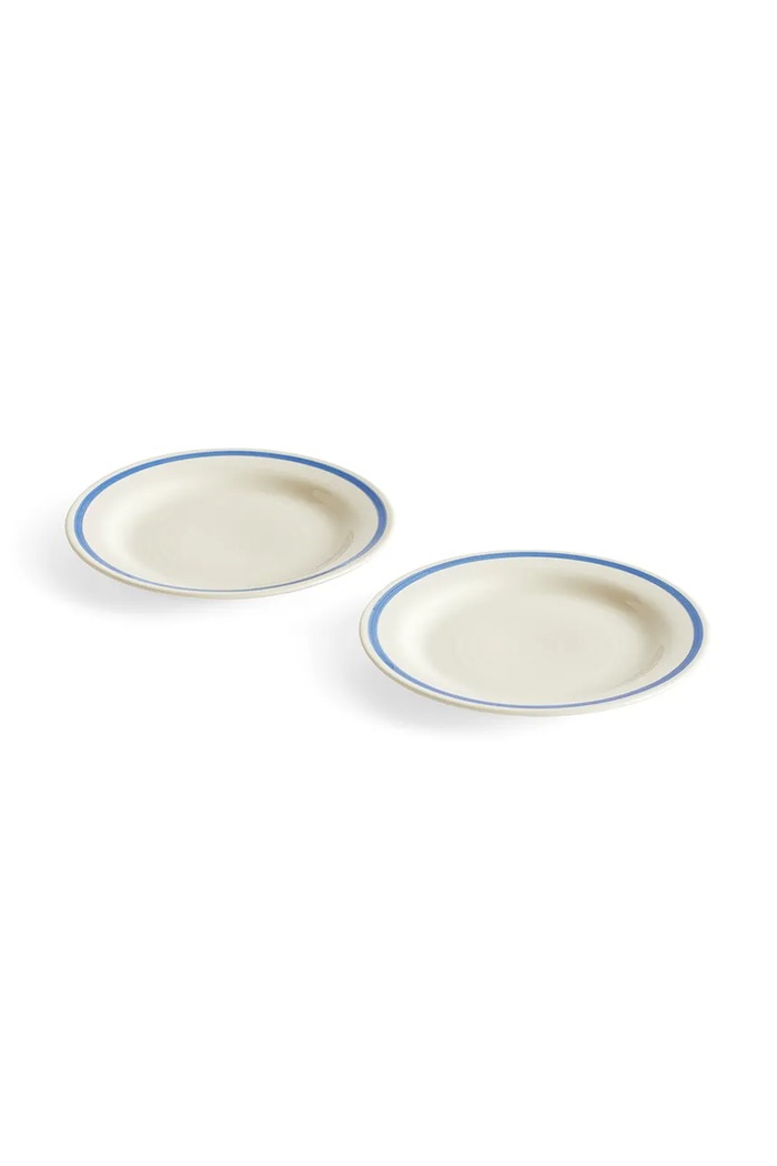 HAY zestaw talerzy do deserów z kamionki 18,5 cm niebieski AB612.A429.AB96
