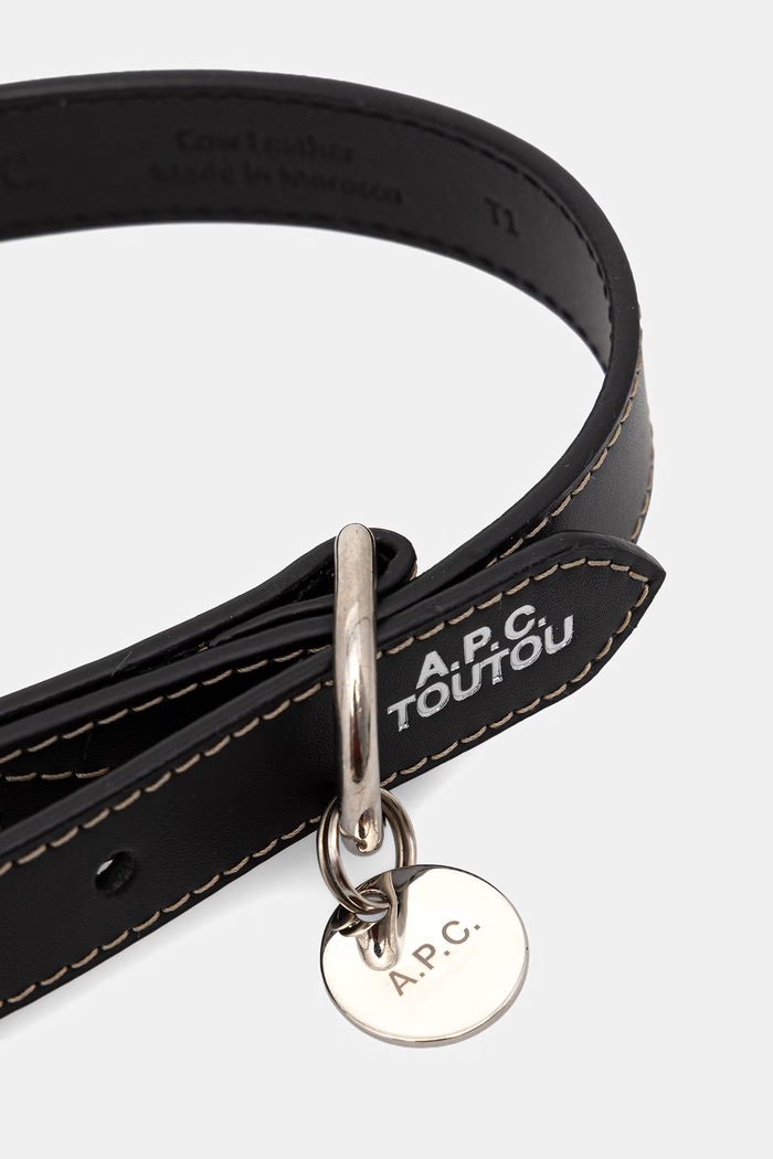 A.P.C. obroża dla psa collier chien PXCAX.M66073 czarny AW26