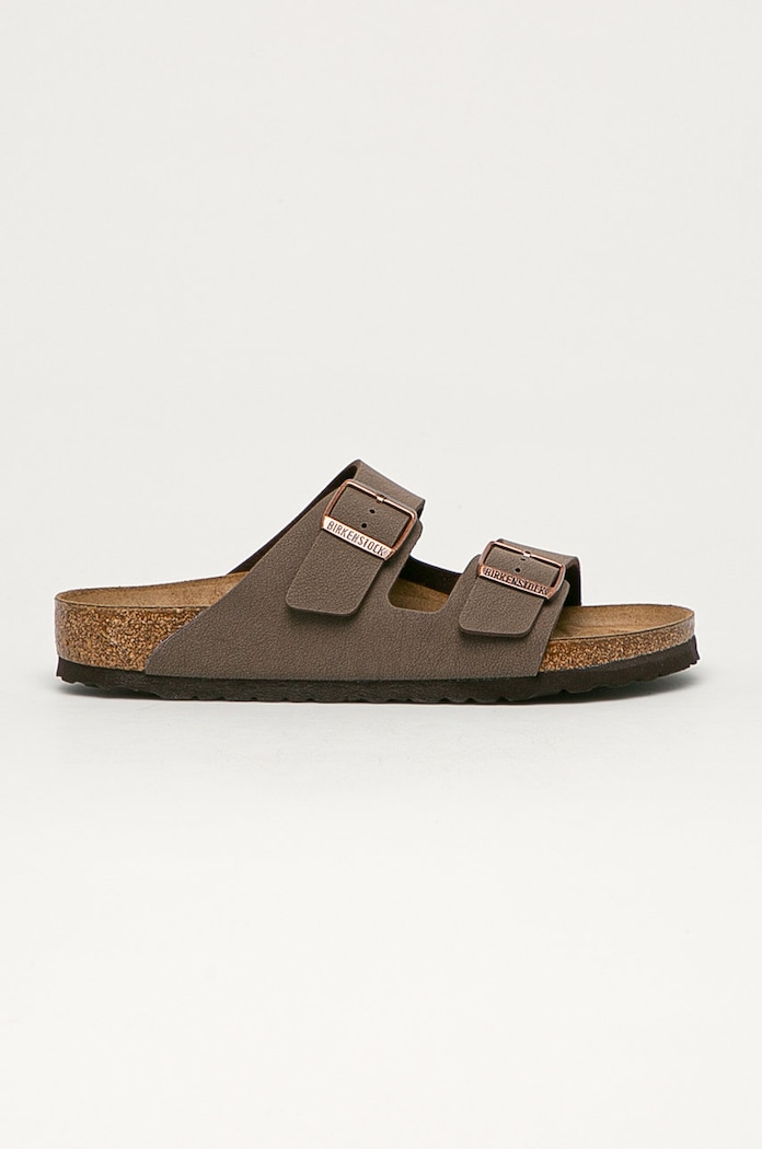 Birkenstock papucs Arizona szintetikus bőr barna 151181