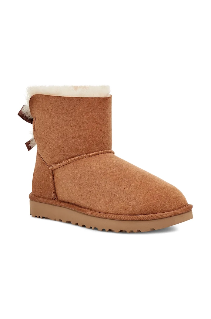 UGG - Topánky Mini Bailey Bow II 1016501.CHE hnedá AA00