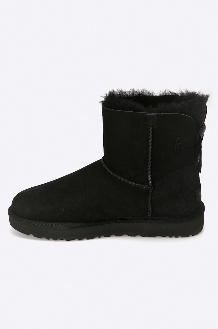Shoes UGG suede snow boots Mini Bailey Bow II 1016501.BLK black