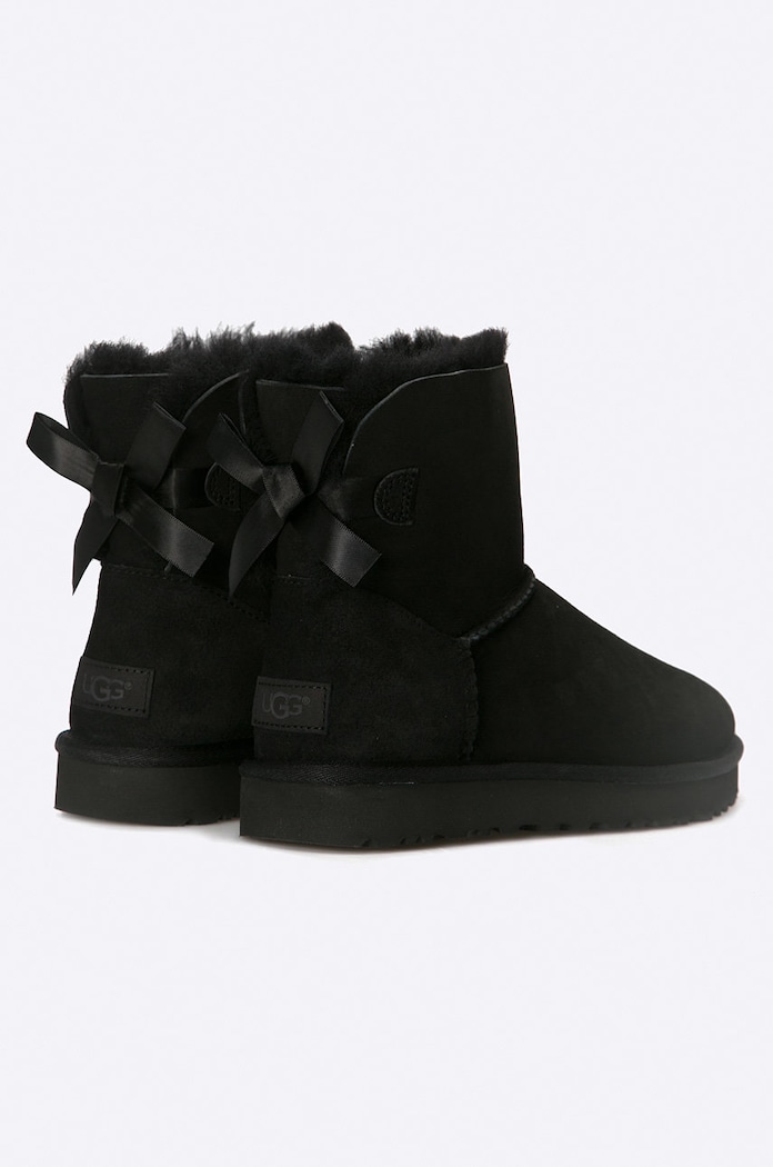UGG suede snow boots Mini Bailey Bow II black 1016501.BLK
