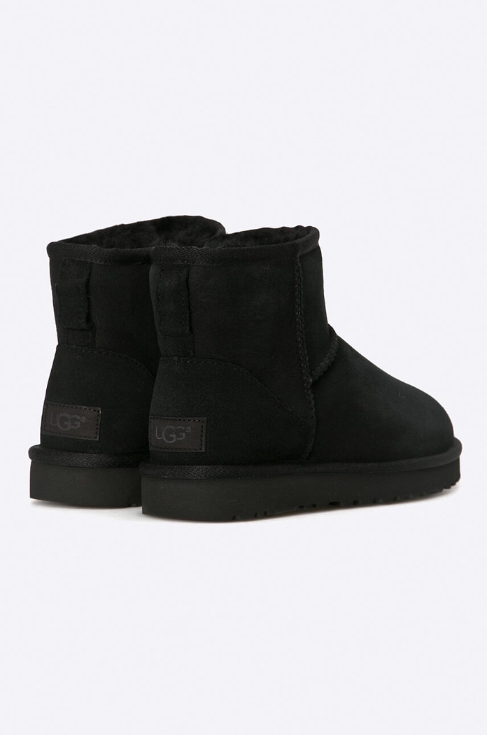 Замшеві чоботи UGG Classic Mini II чорний 1016222.BLK