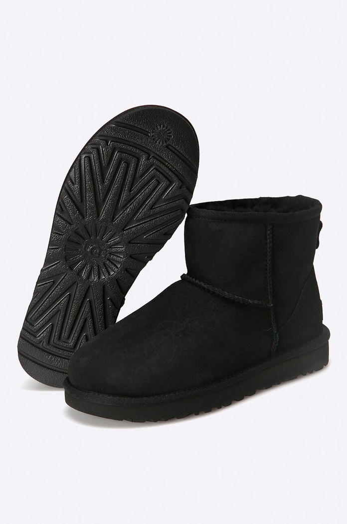 Замшеві чоботи UGG Classic Mini II 1016222.BLK чорний