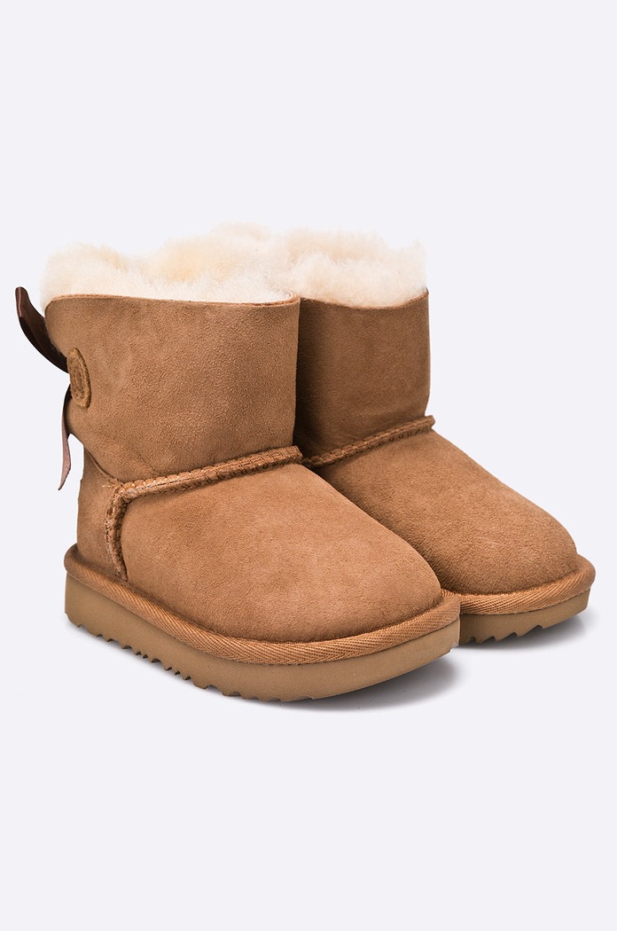 UGG - Παπούτσια dziecięce Mini Bailey Bow II 1017397T.CHE καφέ AA00