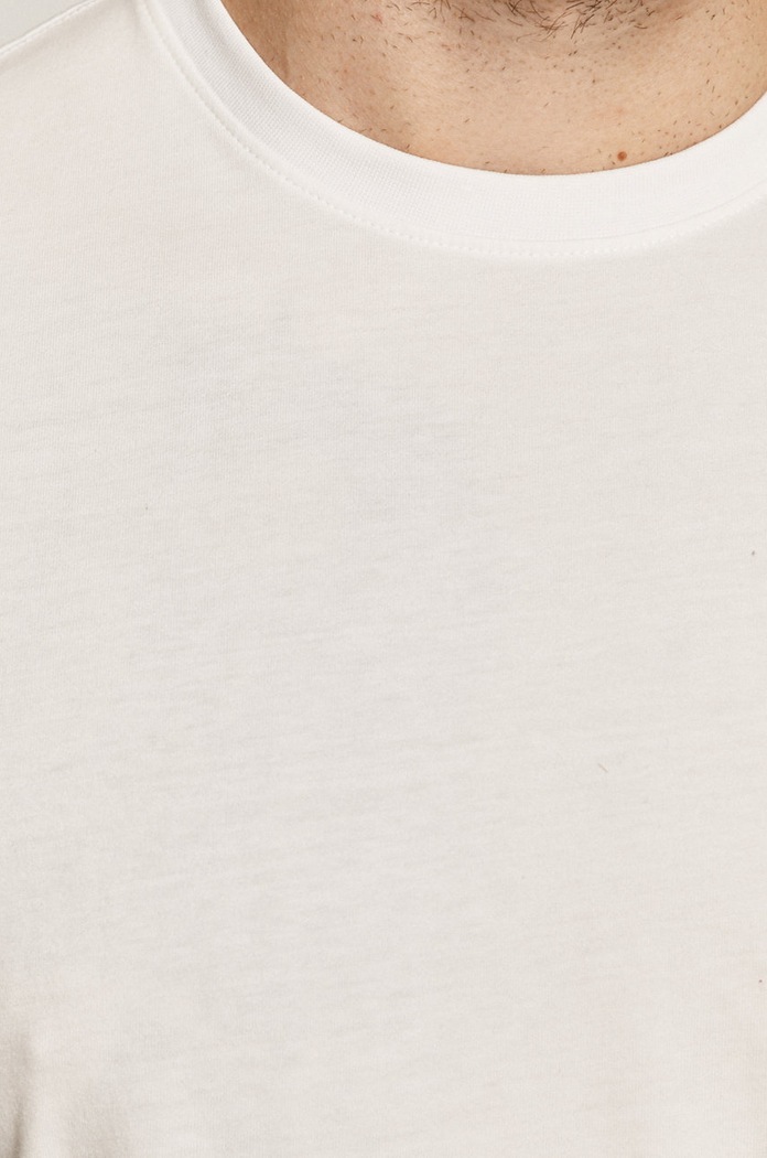 T-shirt męski gładki biały RS20.TSMB02 biały
