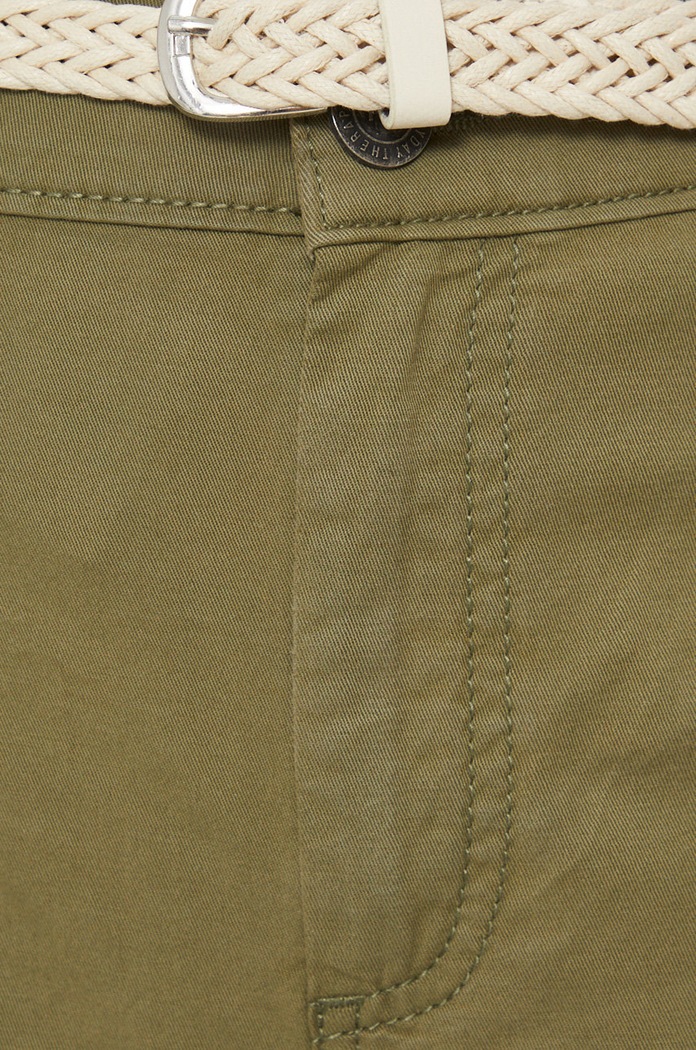 Szorty damskie gładkie high waist zielone zielony RS22-SZD070