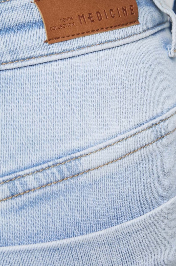 Jeansy damskie slim kolor niebieski niebieski RS23.SJDA00