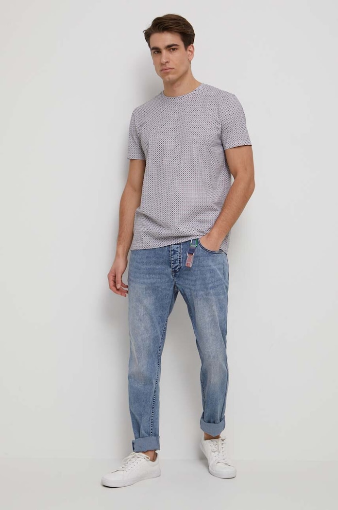Jeansy męskie tapered kolor niebieski RS23.SJM802 niebieski RS23