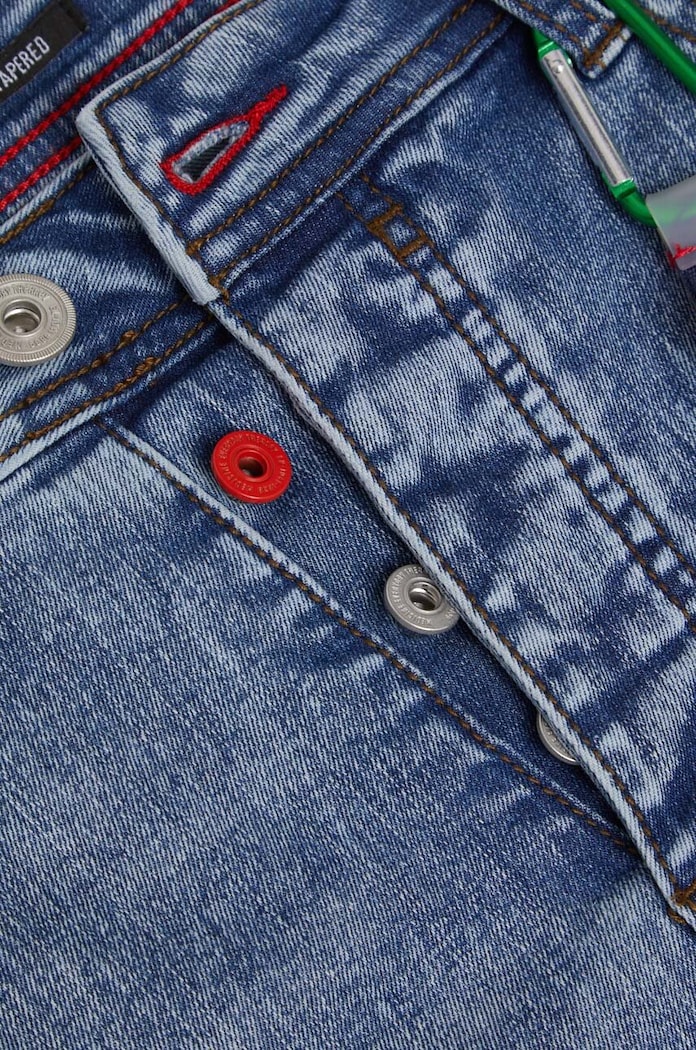 Jeansy męskie tapered kolor niebieski RS23.SJM802 niebieski