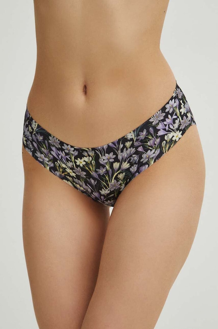 Figi damskie w kwiaty (3-pack) kolor multicolor RS24-BID201 multicolor