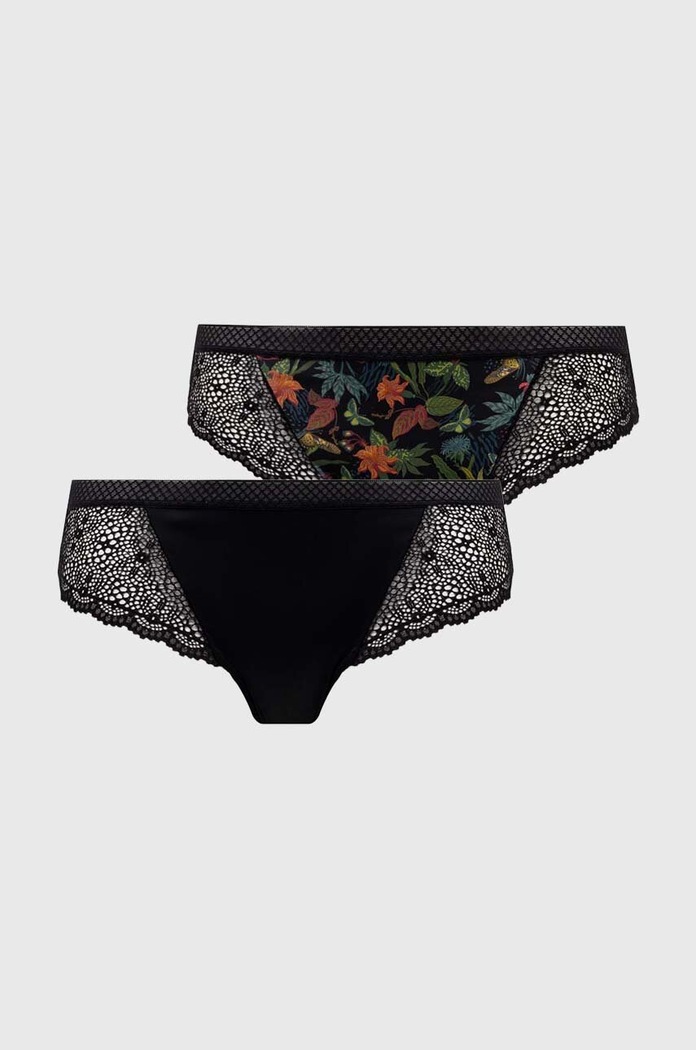 Kalhotky dámské s krajkovými vložkami (2-pack) více barev RS24.BID502 vícebarevná RS24