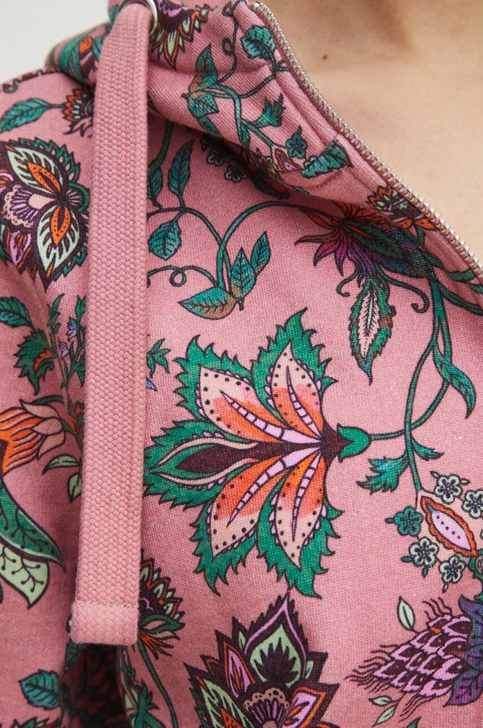 Bluza damska wzorzysta kolor różowy RS24.BLD011 różowy