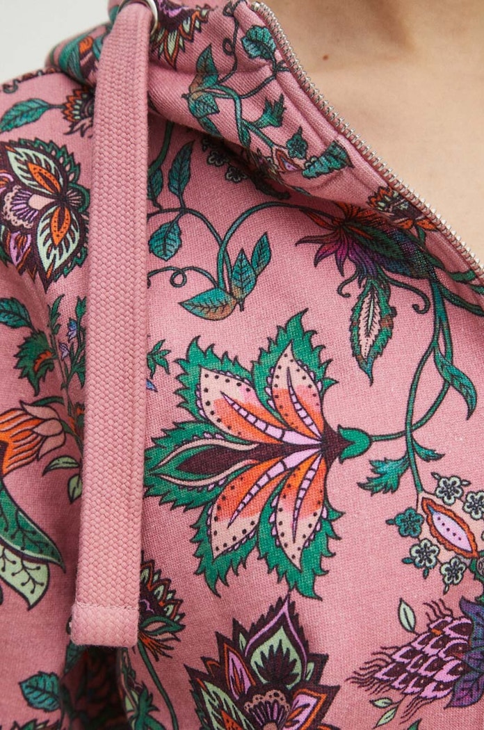 Bluza damska wzorzysta kolor różowy RS24.BLD011 różowy