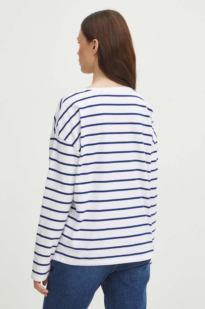 Odzież Longsleeve bawełniany damski z elastanem kolor biały RS24.BUD030 biały