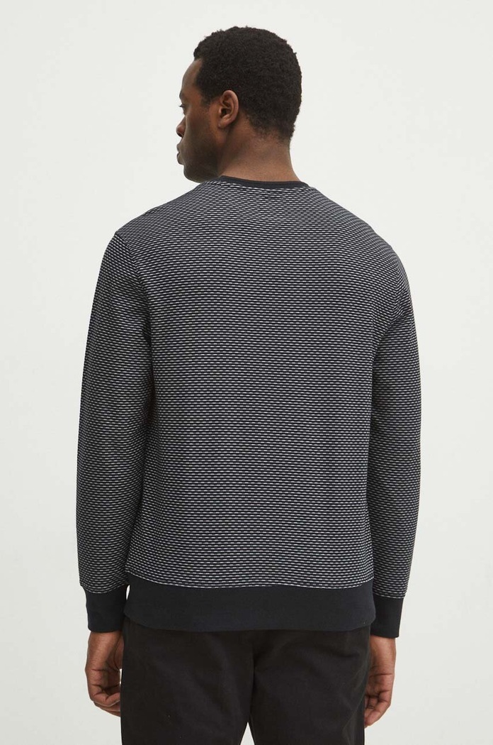 Odzież Longsleeve męski z fakturą kolor czarny RS24.BUM030 czarny