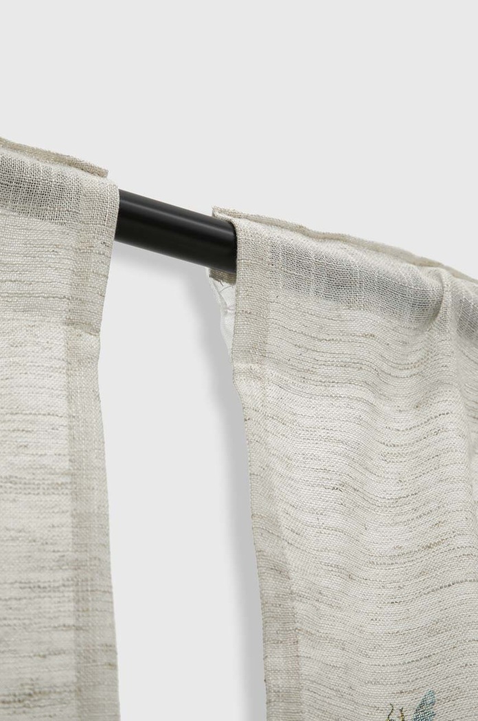 Dekoratívna záclona s prímesou ľanu 140 x 260 cm (2-pack) viac farieb viacfarebná RS24-DEU500