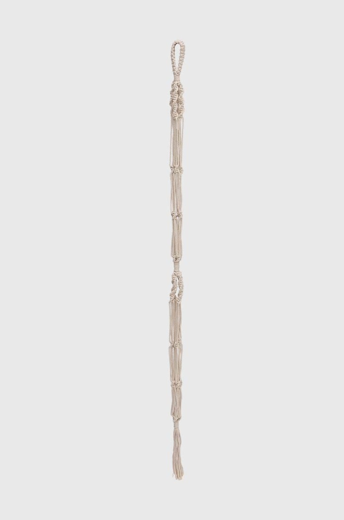 Makrama - kwietnik bawełniany handmade kolor beżowy RS24-DEU909 beżowy RS24