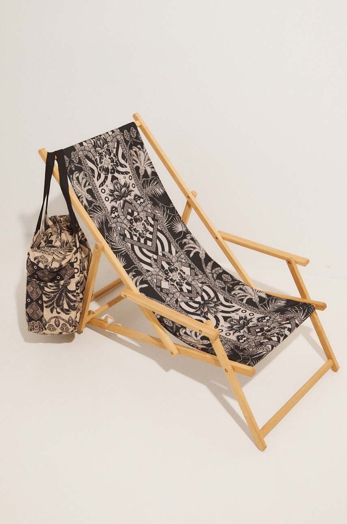 Leżak z podłokietnikami wzorzysty kolor multicolor multicolor RS24-GAU602