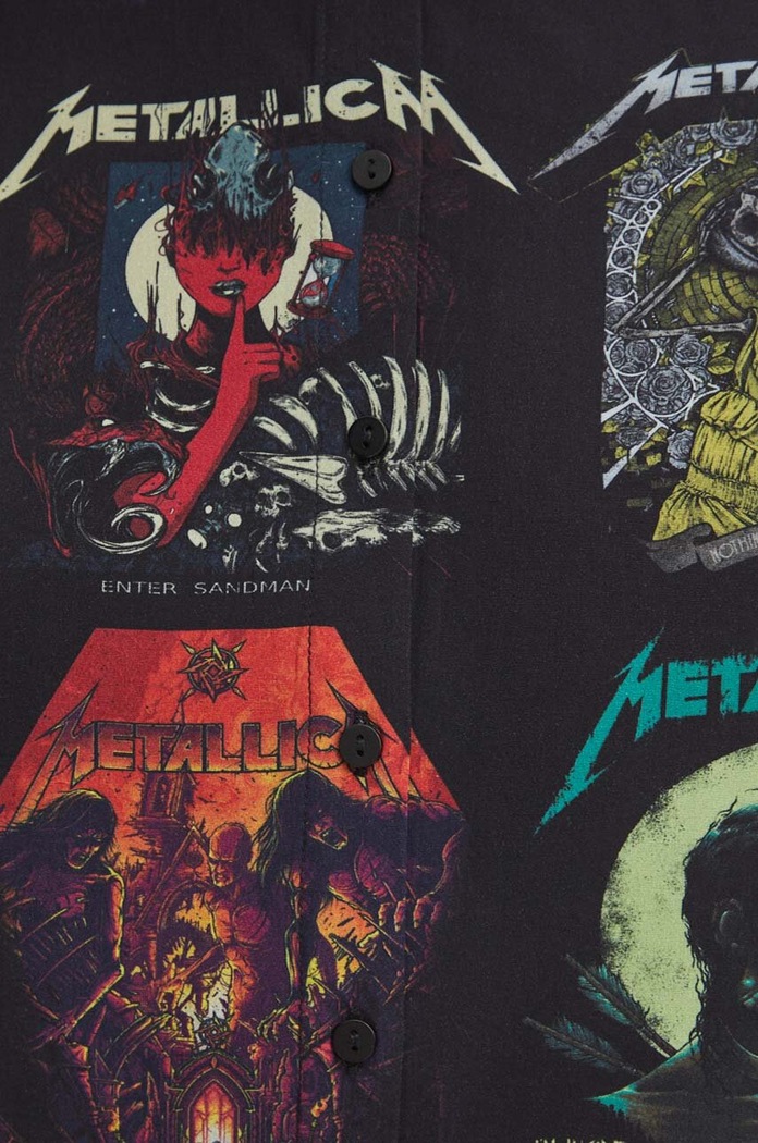 Koszula damska oversize Metallica kolor multicolor RS24-KKDB50