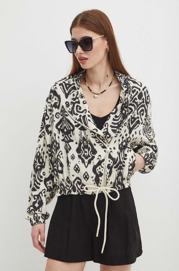 Kurtka bomber damski nieocieplane multicolor RS24.KUD502