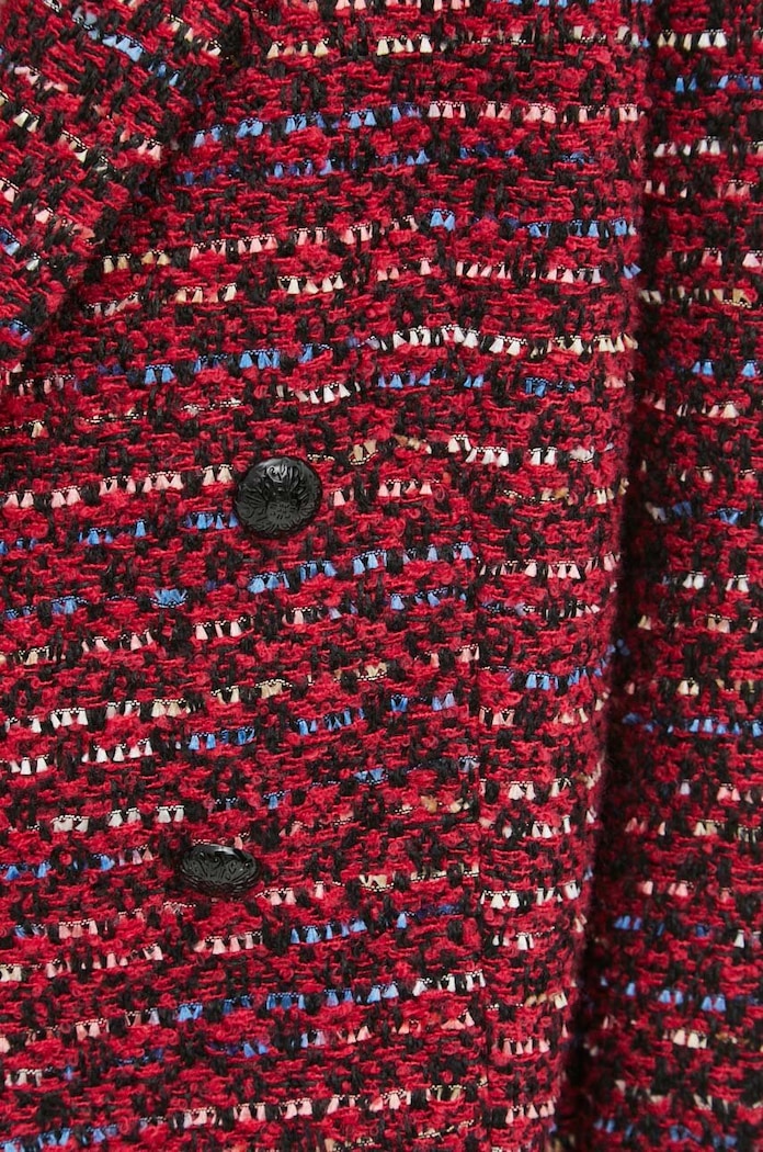 Marynarka damska tweedowa wzorzysta kolor multicolor RS24.KZD302