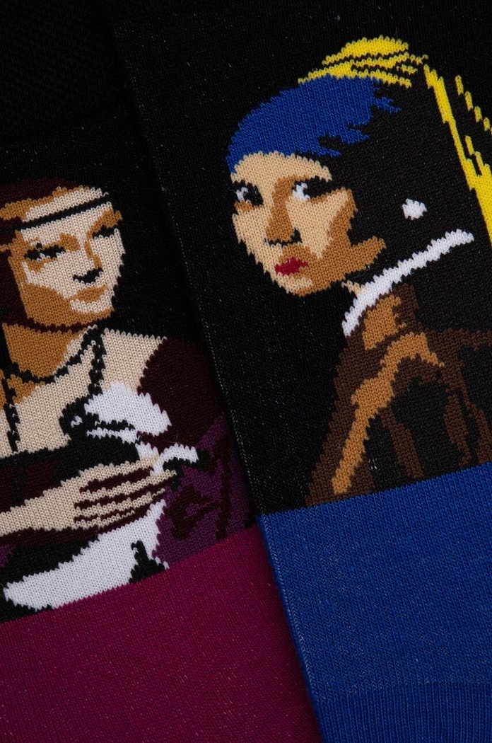Bavlnené ponožky dámske z kolekcie Eviva L'arte (2-pack) viac farieb RS24.LGD252 viacfarebná RS24