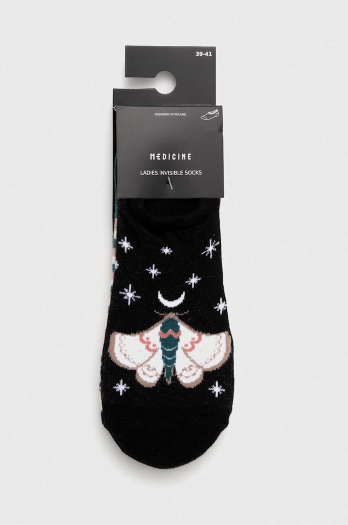 Odzież Skarpetki bawełniane damskie wzorzyste (3-pack) kolor multicolor RS24.LGD608 multicolor