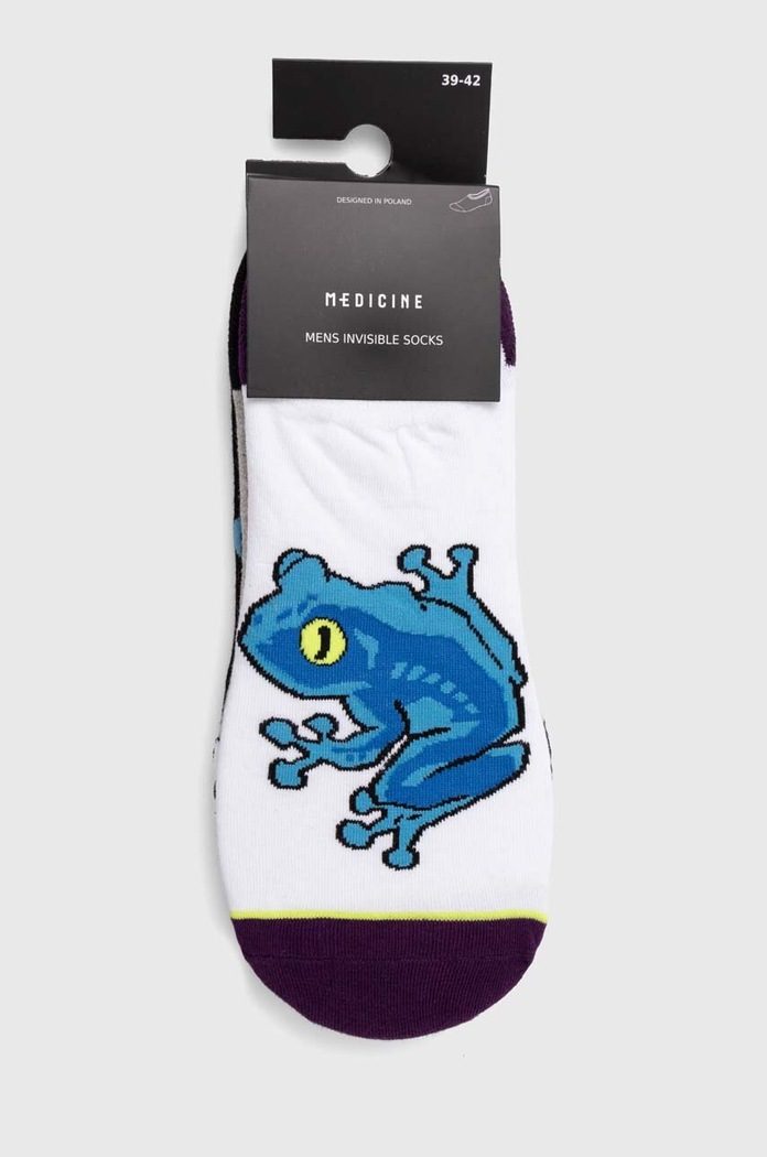 Odzież Skarpetki bawełniane męskie wzorzyste (3-pack) kolor multicolor RS24.LGM700 multicolor