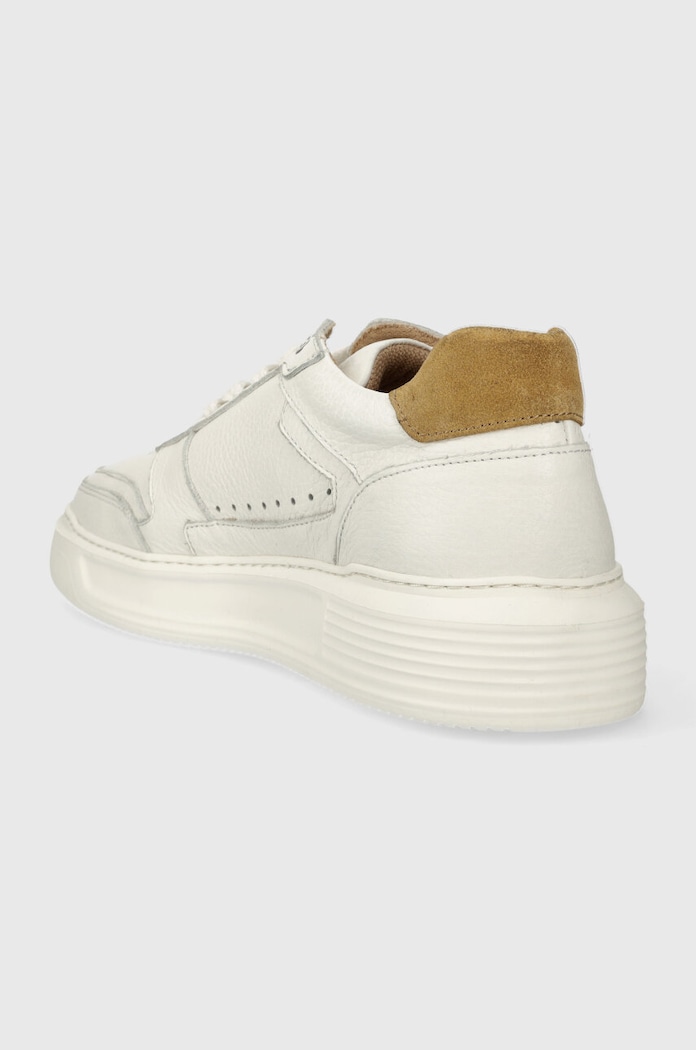 Kožené sneakers boty bílá barva bílá RS24-OBM203