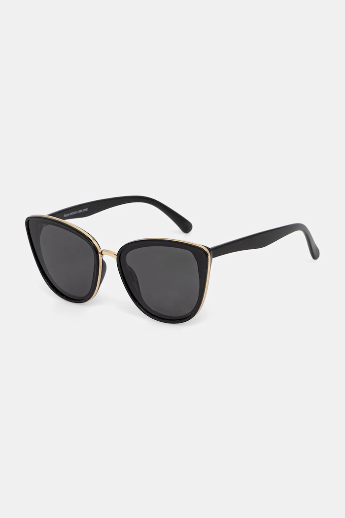 Okulary przeciwsłoneczne kocie oczy damskie RS24-OKD401 czarny RS24