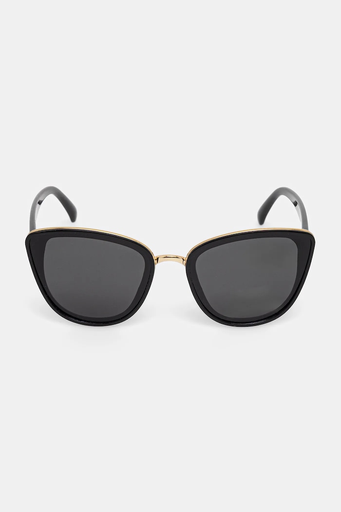 Akcesoria Okulary przeciwsłoneczne kocie oczy damskie RS24-OKD401 czarny