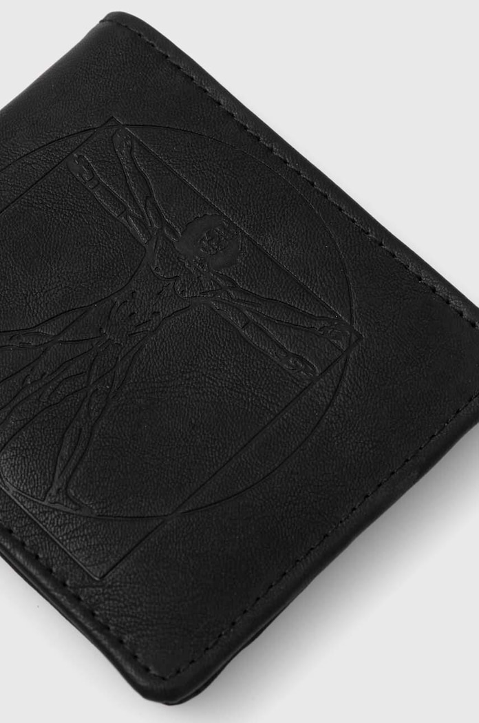 Portfel męski z imitacji skóry z kolekcji Eviva L'arte kolor czarny RS24.PFM250 czarny RS24